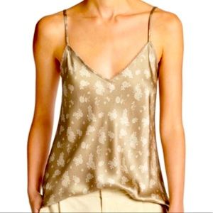 Vince Silk Calico Shirt